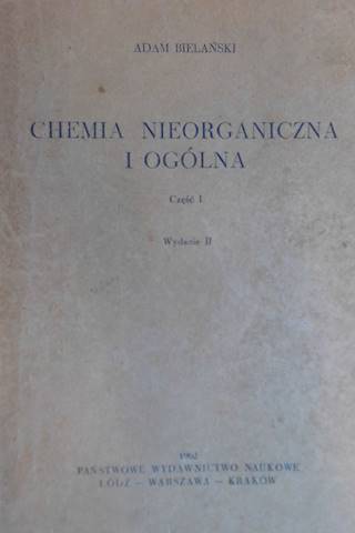Chemia nieorganiczna i ogólna cz.1 -