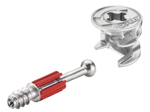 100 KPL- ZŁĄCZE MIMOŚRODOWE MIMOŚRÓD+ TRZPIEŃ HAFELE MINIFIX DO PŁYTY 18MM