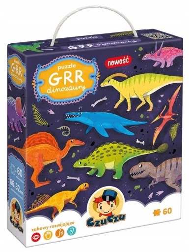 Puzzle Grr Dinozaury CzuCzu 60 elementów 4+ Czu czu