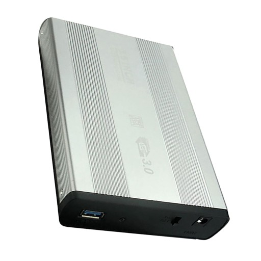 Stacja dokująca USB 3.0 do zewnętrznego dysku twardego 3,5 cala, srebrna