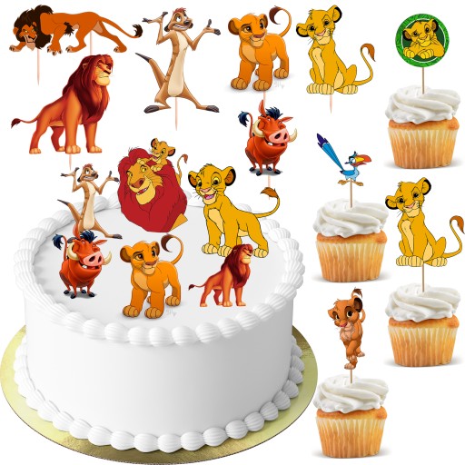 TOPPER KRÓL LEW SIMBA PUMBA NA TORT BABECZKI POSTACI 11 sztuk
