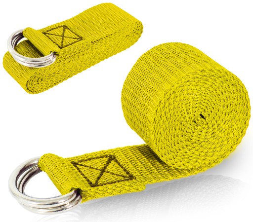 PASEK DO JOGI ĆWICZEŃ YOGA STRAP MOCNY SZEROKI PAS