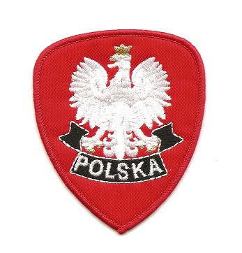 orzeł emblemat PL naszywka termo aplikacja naprasowanka Polska godło