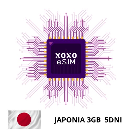 XOXO eSIM Japonia 3GB na 5 dni