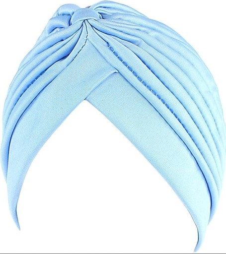 Turban chusta po chemioterapii BŁĘKITNY NIEBIESKI