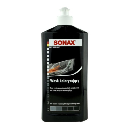 SONAX WOSK KOLORYZUJĄCY NANO CZARNY BLACK 500ml