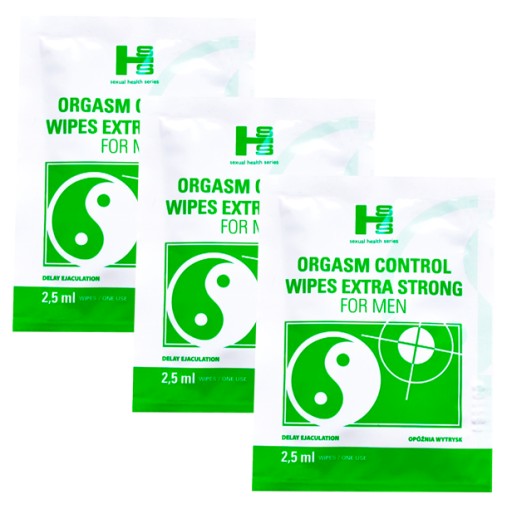 ORGASM CONTROL WIPES NA OPÓŹNIENIE WYTRYSKU
