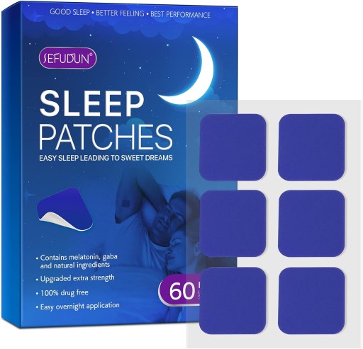 SLEEP PATCH, NATURALNY PLASTER UŁATWIAJĄCY ZASYPIANIE, UNISEX 60 SZT