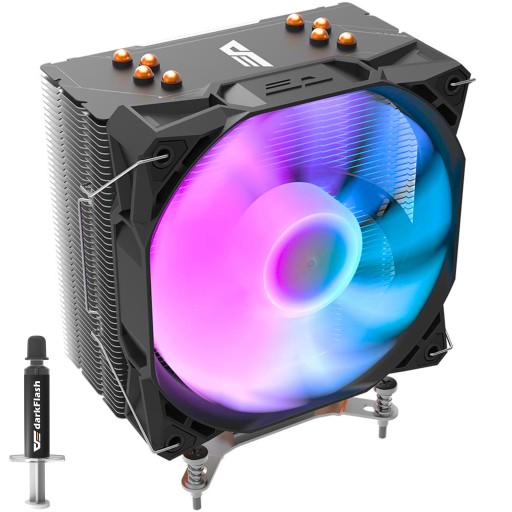 DARKFLASH S11 LED CHŁODZENIE PROCESORA AMD INTEL LGA AM4 RADIATOR 120X130