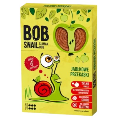 Żelki BEZ CUKRU dla Dzieci Jabłko Bob Snail 60g