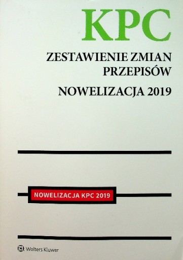 Kodeks postępowania cywilnego Zestawienie