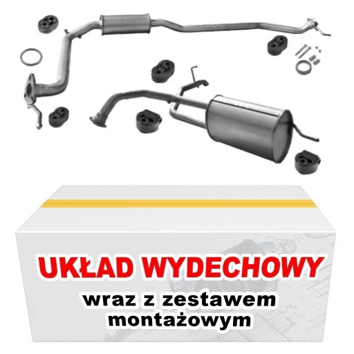 Tłumik komplet Honda Civic VIII 1.4