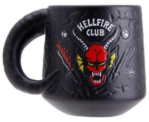 KUBEK TŁOCZONY STRANGER THINGS HELLFIRE 400ml