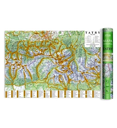 MAPA ZDRAPKA - TATRY 1:50 000