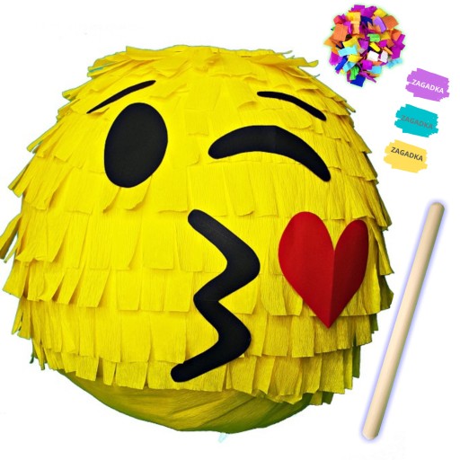 PINIATA EMOTKA BUZIAK + GRATISY PINATA NA URODZINY