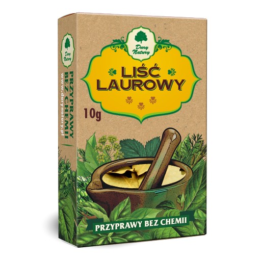 LIŚĆ LAUROWY PRZYPRAWY BEZ CHEMII Dary Natury 10 g