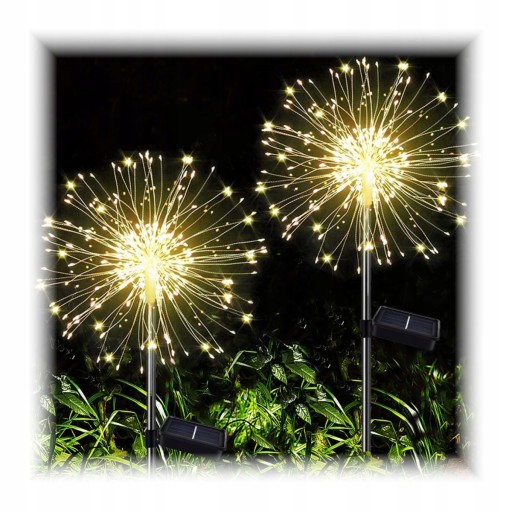 2X LAMPA SOLARNA OZDOBA OGRODOWA DMUCHAWCE 150 LED