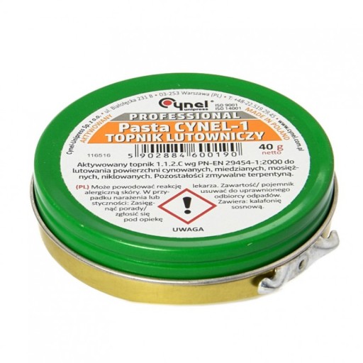PASTA CYNEL-1 AKTYWOWANY TOPNIK LUTOWNICZY 40g