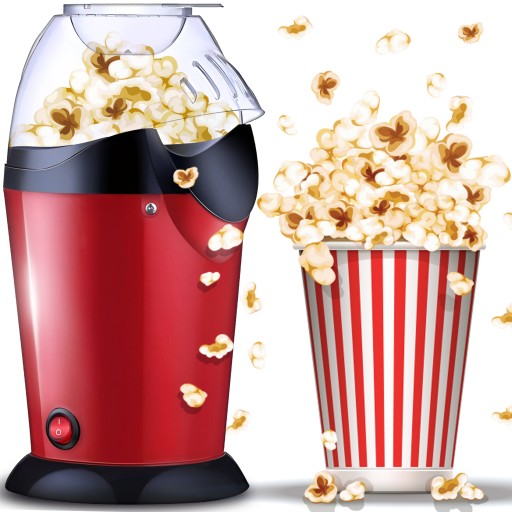 MASZYNA MASZYNKA DO POPCORNU DOMOWA BEZ TŁUSZCZU