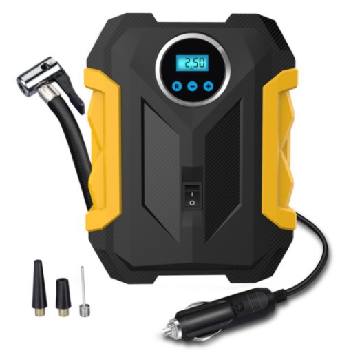 KOMPRESOR SAMOCHODOWY Pompka Sprężarka 12V LED LCD