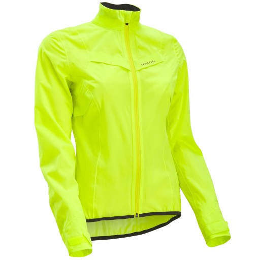 KURTKA ROWEROWA PRZECIWDESZCZOWA DAMSKA VAN RYSEL RACER r. S ŻÓŁTY NEON