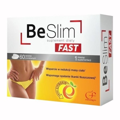 BE SLIM Fast SZYBKIE ODCHUDZANIE 60 tabletek waga