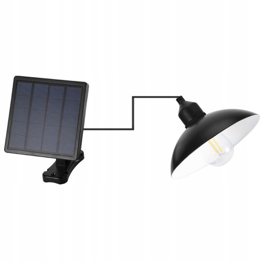 ŻYRANDOL LAMPA SOLARNA LED ŻARÓWKA OGRODOWA