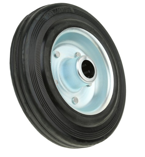 KÓŁKO DO WÓZKA 160 mm KOŁO JEZDNE GUMOWE PEŁNE METALOWE OTWÓR 20 mm