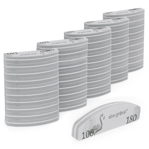 Aba Group Polerka do Paznokci Mini Półksiężyc Manicure 100/180 50 szt