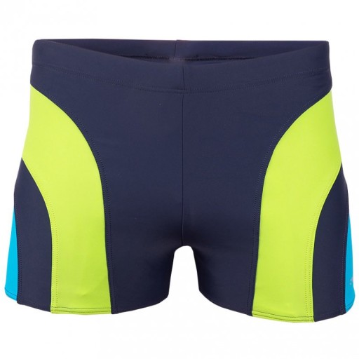 Kąpielówki męskie Crowell Sykes kol.02 granatowo-zielono-niebieskie 3XL