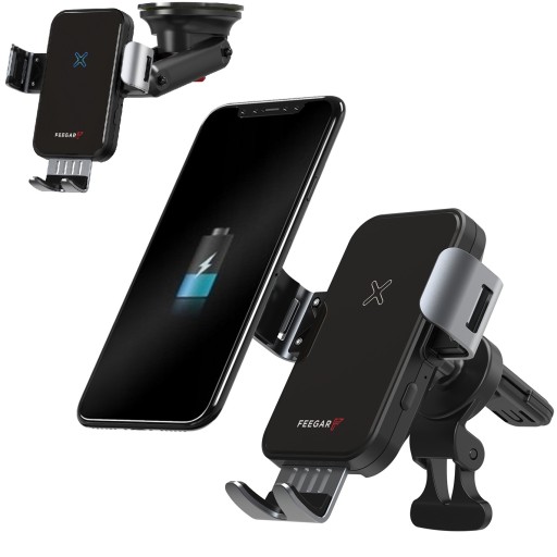 FEEGAR UCHWYT NA TELEFON 15W ŁADOWARKA INDUKCYJNA