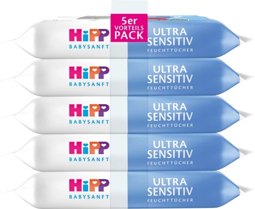 HIPP CHUSTECZKI BABYSANFT ULTRA SENSITIV 99% WODY 5X48 = 240szt