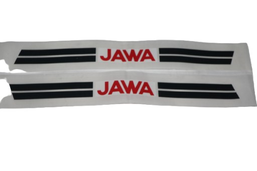 NAKLEJKA NAKLEJKI JAWA JAWKA 50 CZARNO-CZERWONE