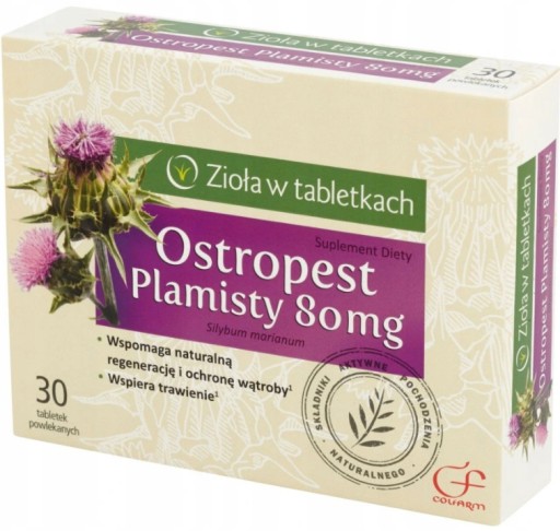 Ostropest plamisty 30 tabletek WĄTROBA