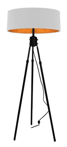 LAMPA STOJĄCA PODŁOGOWA TRÓJNÓG ABAŻUR 45CM LED
