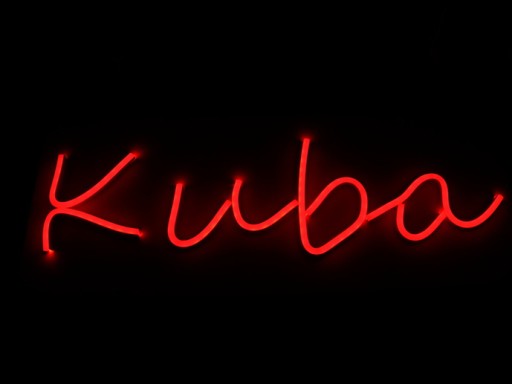 NKUBA NEON LED FLEX NAPIS Kuba CZERWONY 460X180MM