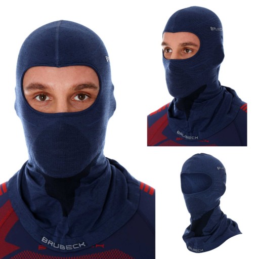 Brubeck kominiarka unisex wełniana granatowy L/XL