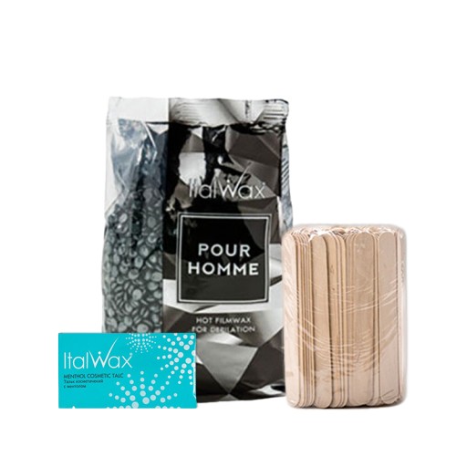 ITALWAX ZESTAW TWARDY WOSK 1 KG DEPILACJA TALK