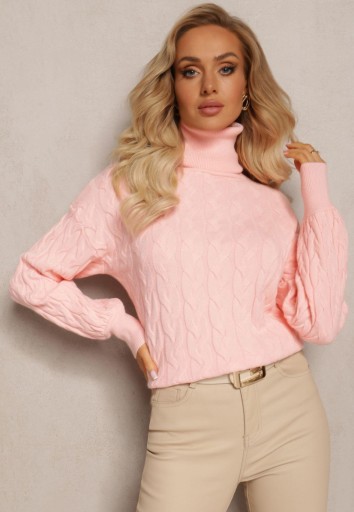 Renee Różowy Golf damski S/M Zima