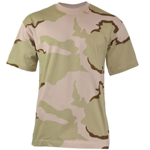Koszulka T-shirt Męska Moro Wojskowa Bawełniana MFH - US Desert XXL