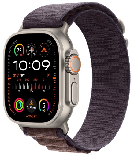APPLE Watch Ultra 2 GPS Cellular 49mm Titanium Case with Indigo Alpine Loop