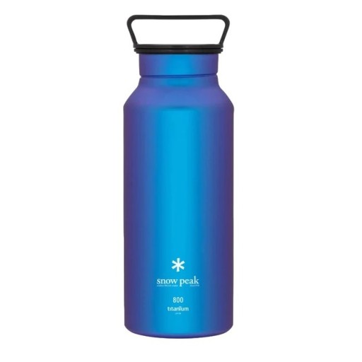 Butelka tytanowa turystyczna SNOW PEAK Aurora 800 ml Niebieska japońska