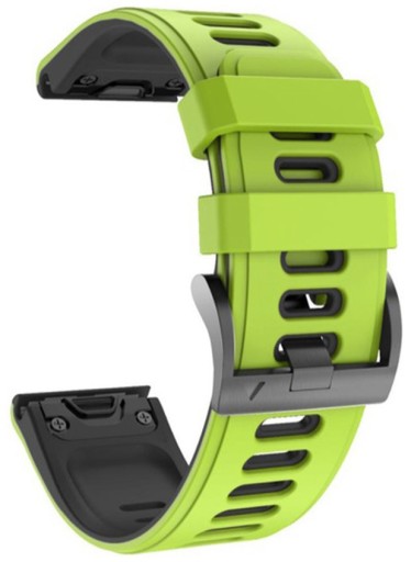 LIMONKOWO-CZARNY Pasek do Garmin Fenix 5S Plus (Tech-Band)