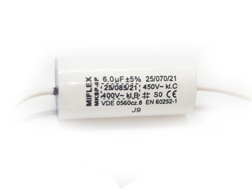 Miflex MKSP-6p 6uF ( +/-5% ) 400V Kondensator