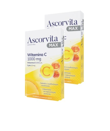 ASCORVITA MAX 60 TABLETEK - MAX ODPORNOŚĆ !!!