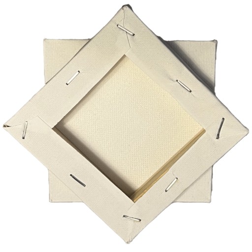 PŁÓTNO MALARSKIE MINI DLA DZIECI 10X10CM PODOBRAZIE PODKŁAD MALARSKI RAMA