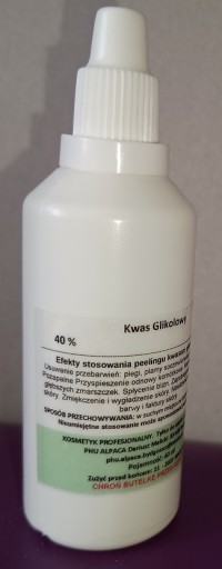KWAS GLIKOLOWY 40 % 60 ml BARDZO DUŻY