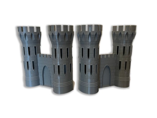 Podpórki do książek - Zamek - RPG - 2x