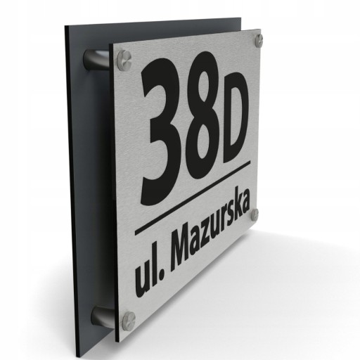 Tabliczka tablica ADRESOWA numer domu numer na dom ALUMINIOWA 30x20 W2