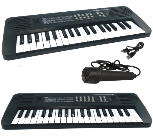 KEYBOARD Z MIKROFONEM DLA DZIECI USB NAGRYWANIE